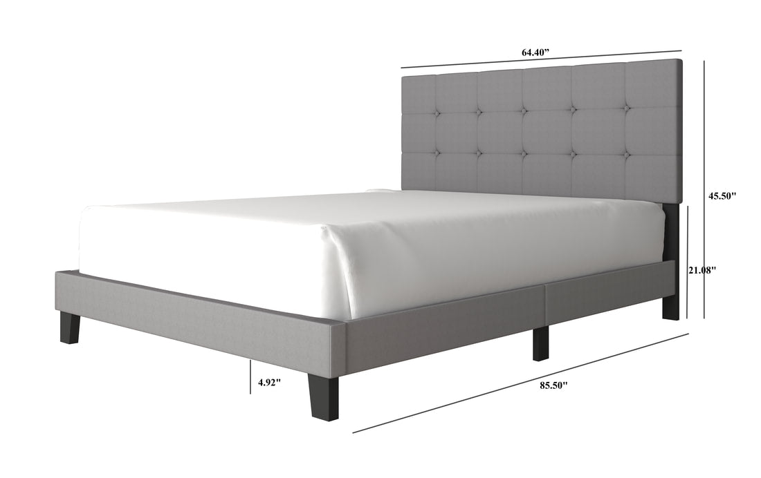 930 Gray Platform Bed - Twin, Full, Queen, King