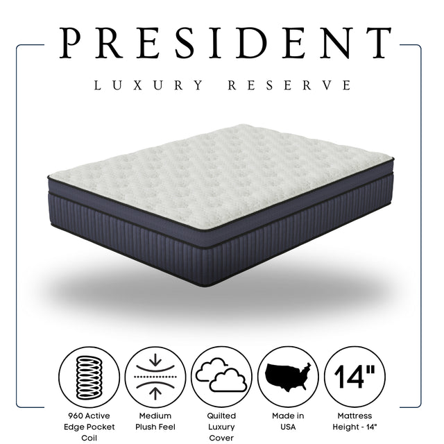 PRESIDENT - 14" Hybrid - Queen, King