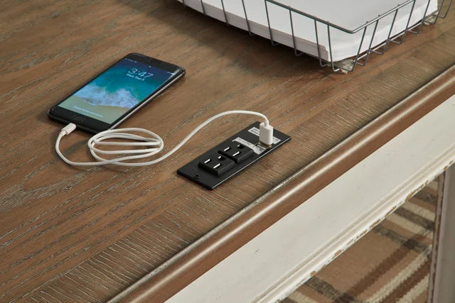 H743-34 - Office Desk (USB/AC POWER)