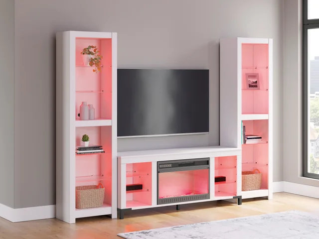 W2722 - TV Stand 59" L w/Fireplace (LED Lights)