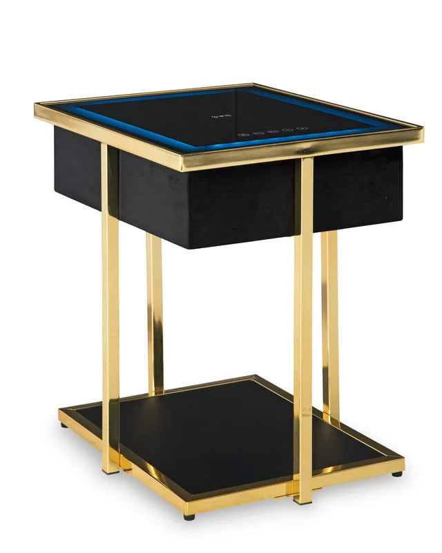 A4000681 - Accent Table w/Speaker (LED Light/USB Ports)