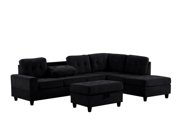 40Heights Reversible Sectional + Ottoman