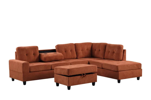43Heights Reversible Sectional + Ottoman