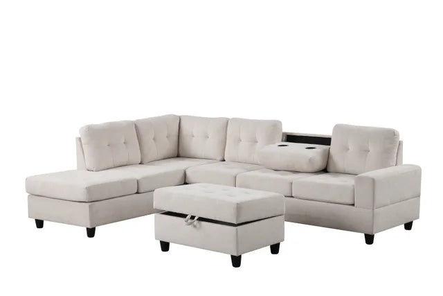 45Heights Reversible Sectional + Ottoman