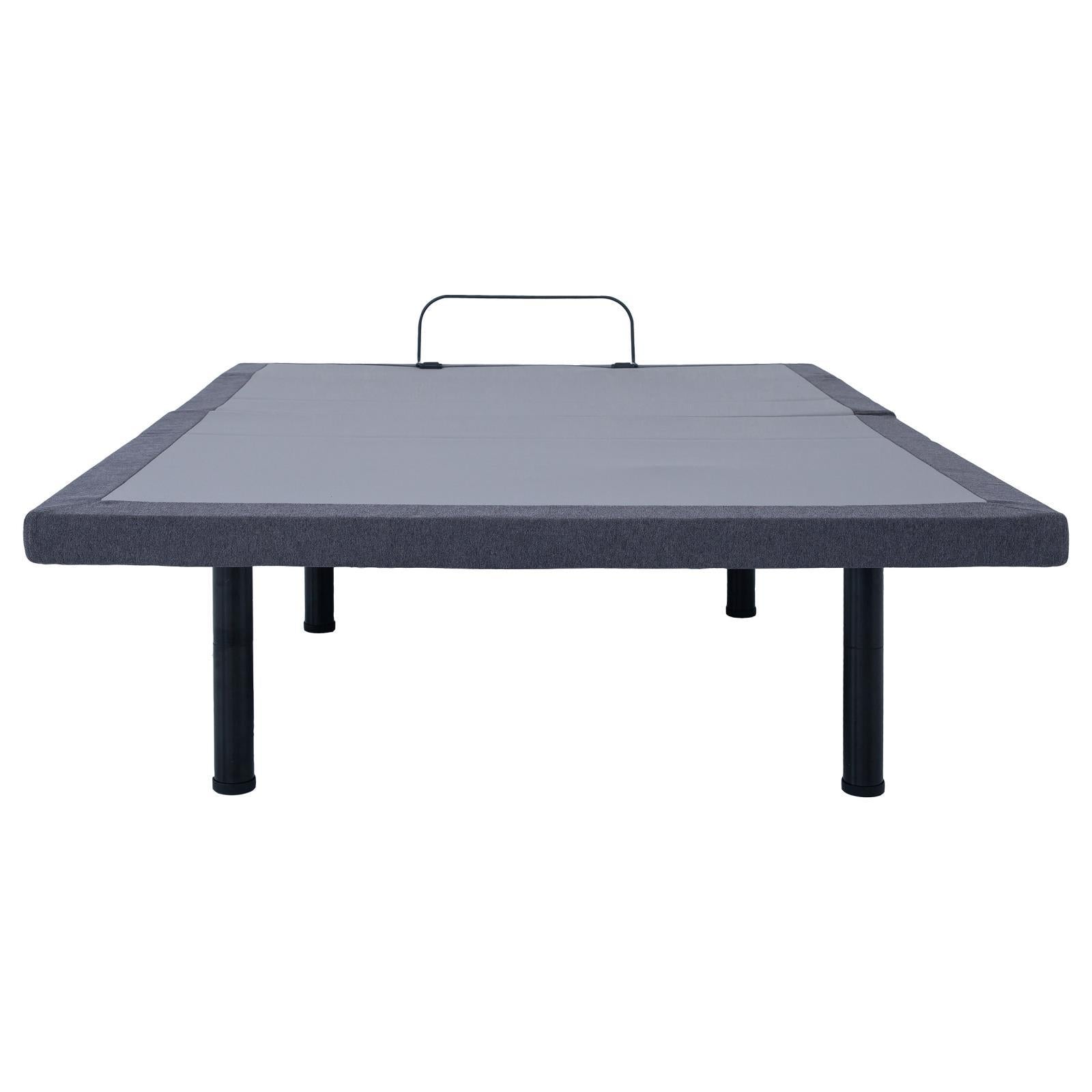 Clara California King Adjustable Bed Base Grey and Black