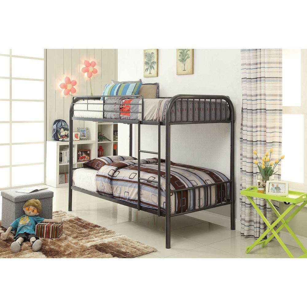 ACME Bristol Twin over Twin Metal Bunk Bed - Gunmetal image