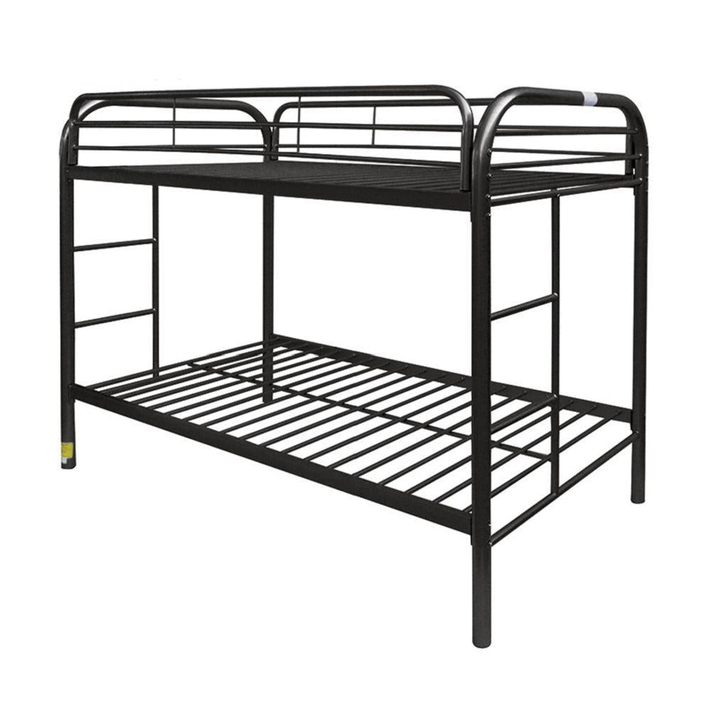 ACME Thomas Twin over Twin Metal Bunk Bed - black