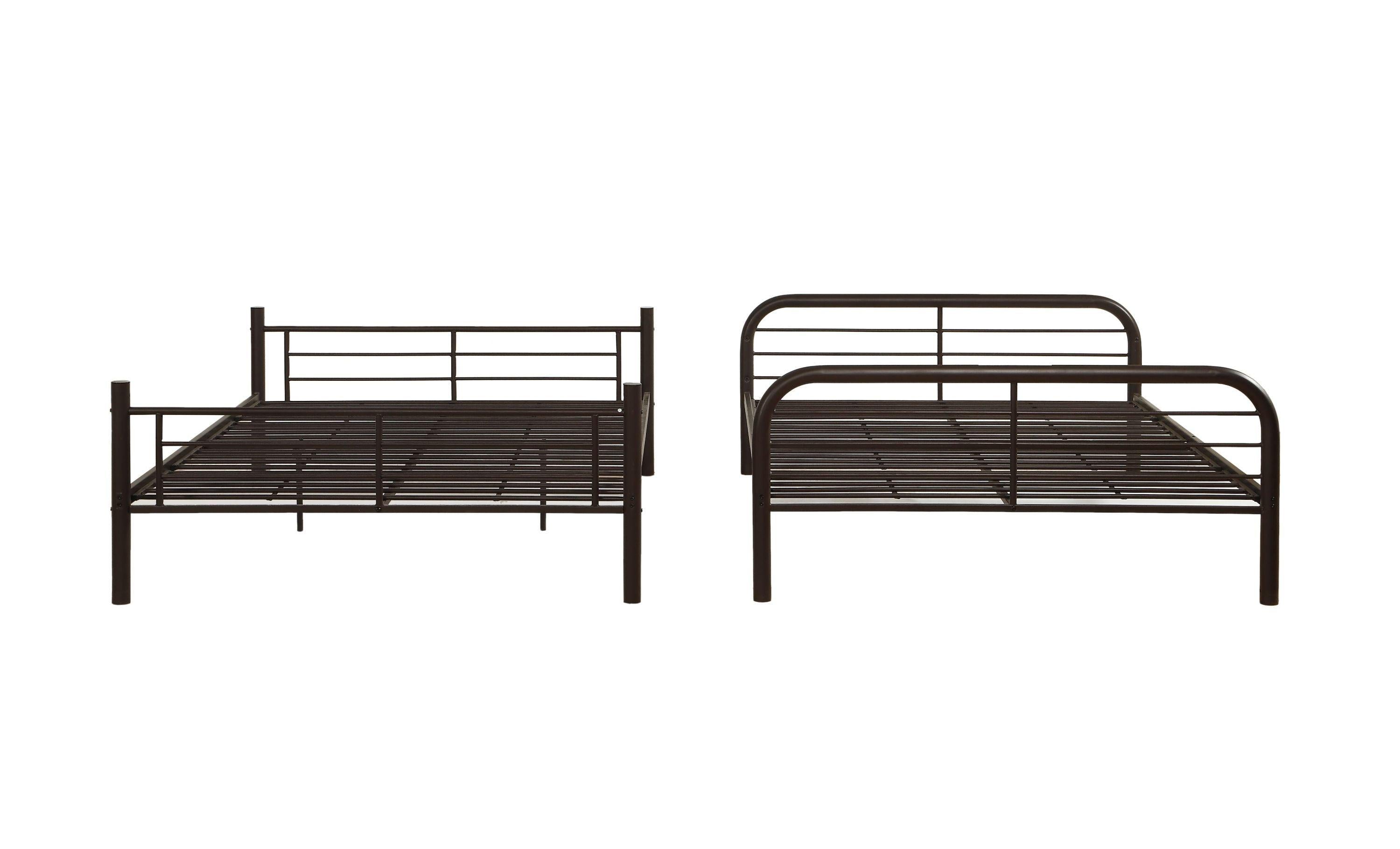 ACME Bristol Full over Full Metal Bunk Bed - Dark Brown