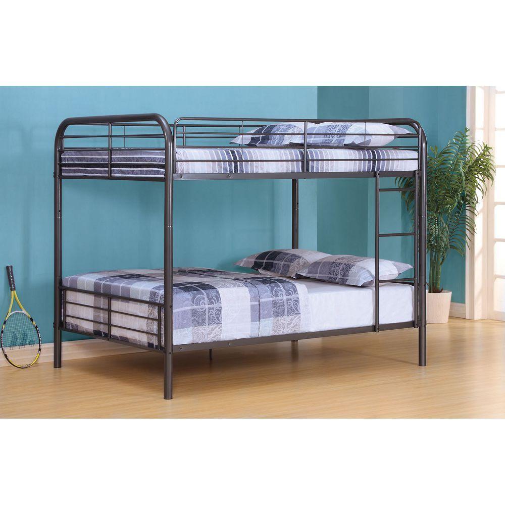 ACME Bristol Full over Full Metal Bunk Bed - Gunmetal