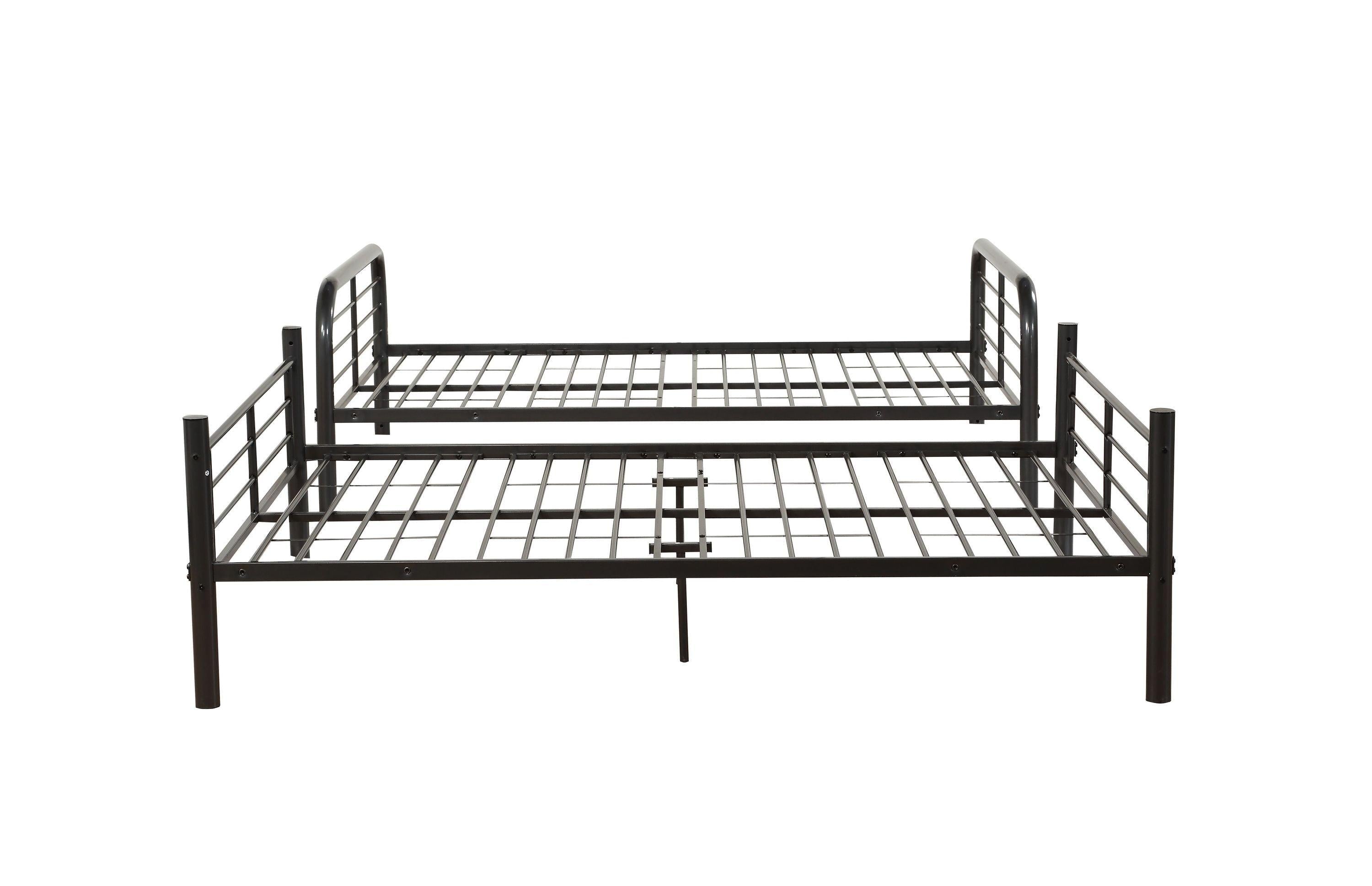 ACME Bristol Full over Full Metal Bunk Bed - Gunmetal