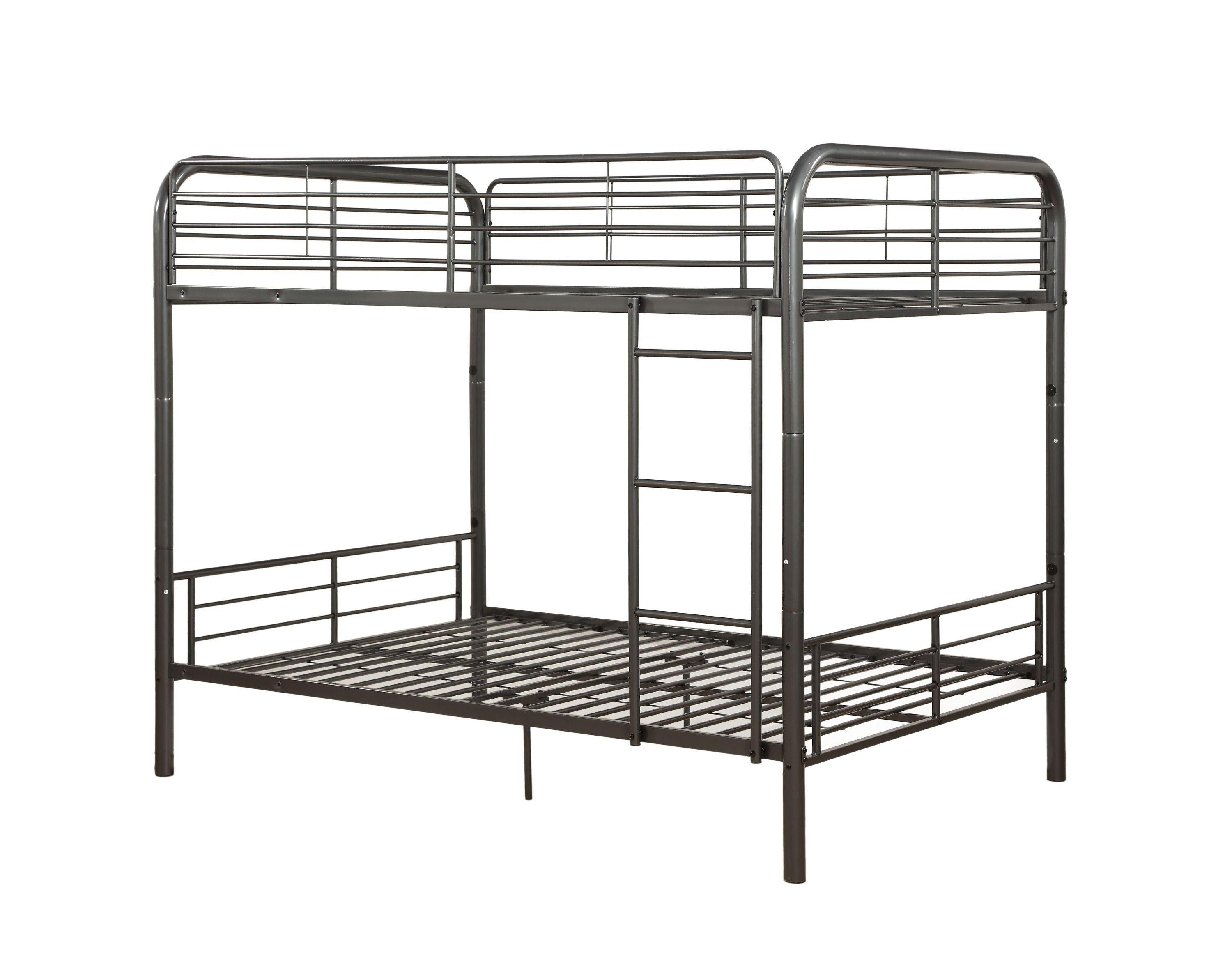 ACME Bristol Full over Full Metal Bunk Bed - Gunmetal