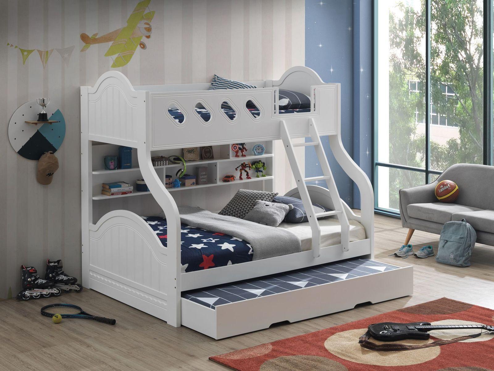 ACME Grover Twin over Full Bunk Bed withStorage - White image