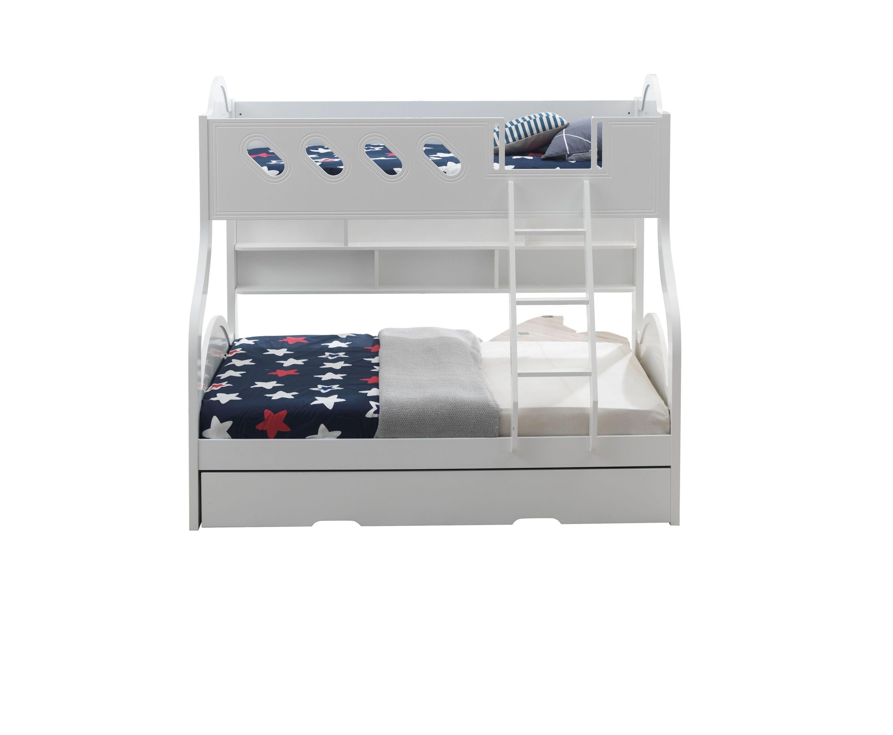 ACME Grover Twin over Full Bunk Bed withStorage - White