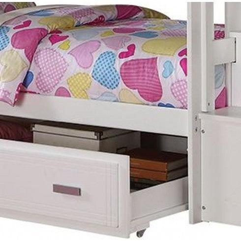 ACME Allentown Twin over Twin Bunk Bed withStorage - White