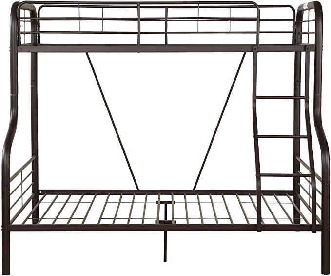 ACME Cairo Twin over Full Metal Bunk Bed - Sandy Black