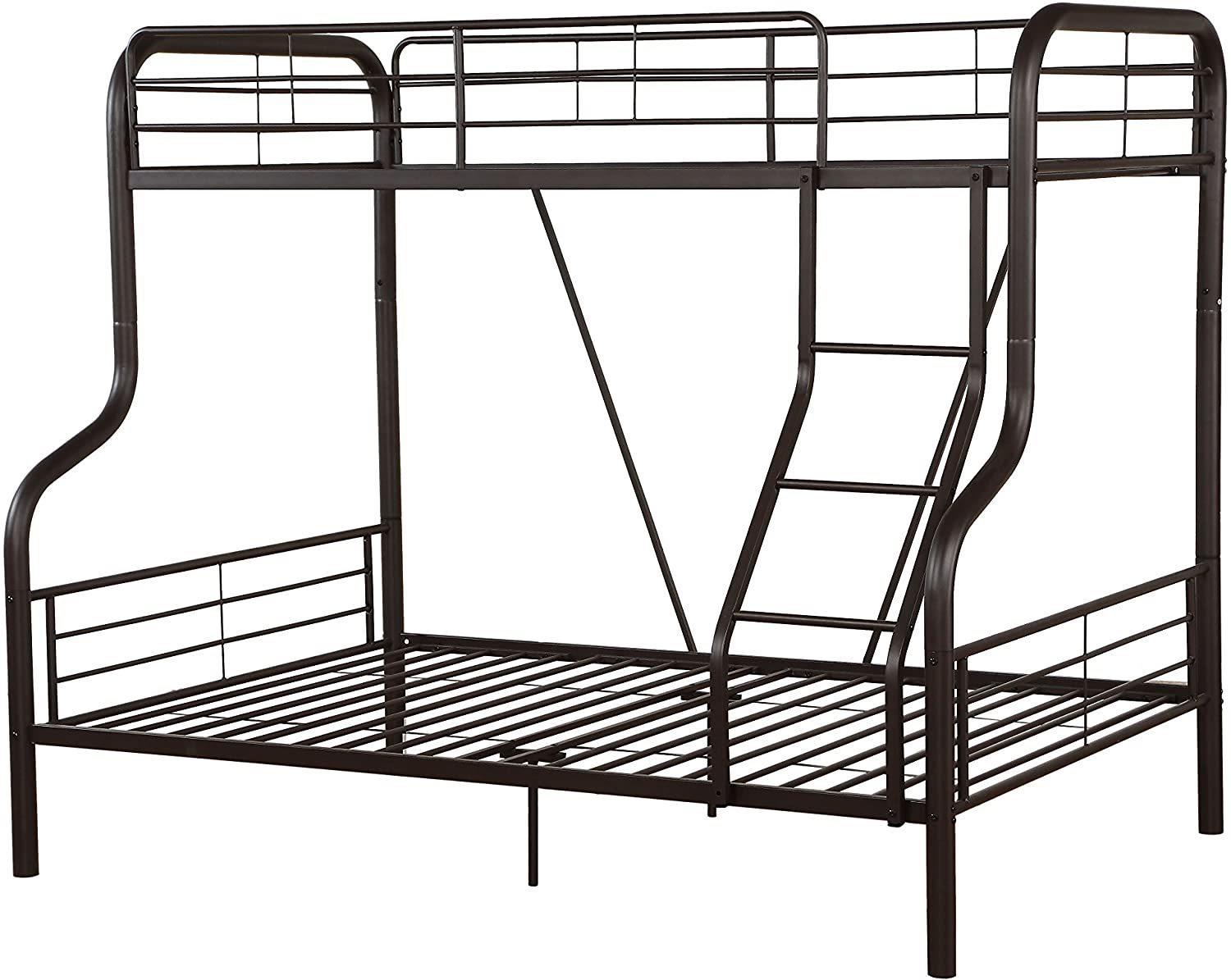 ACME Cairo Twin over Full Metal Bunk Bed - Sandy Black image