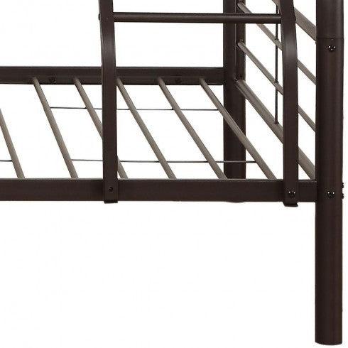 ACME Cairo Twin over Full Metal Bunk Bed - Sandy Black