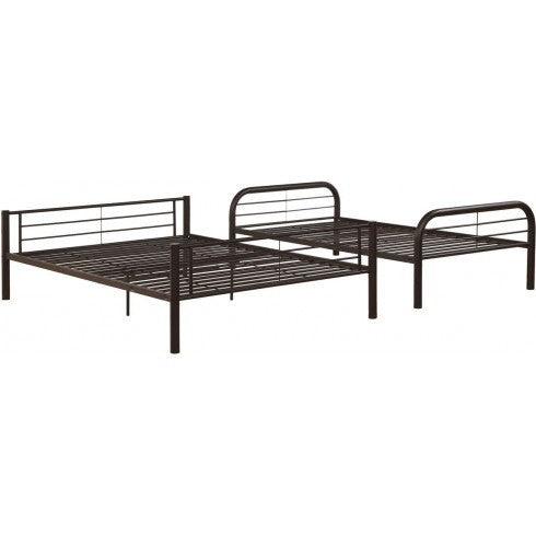 ACME Cairo Twin over Full Metal Bunk Bed - Sandy Black