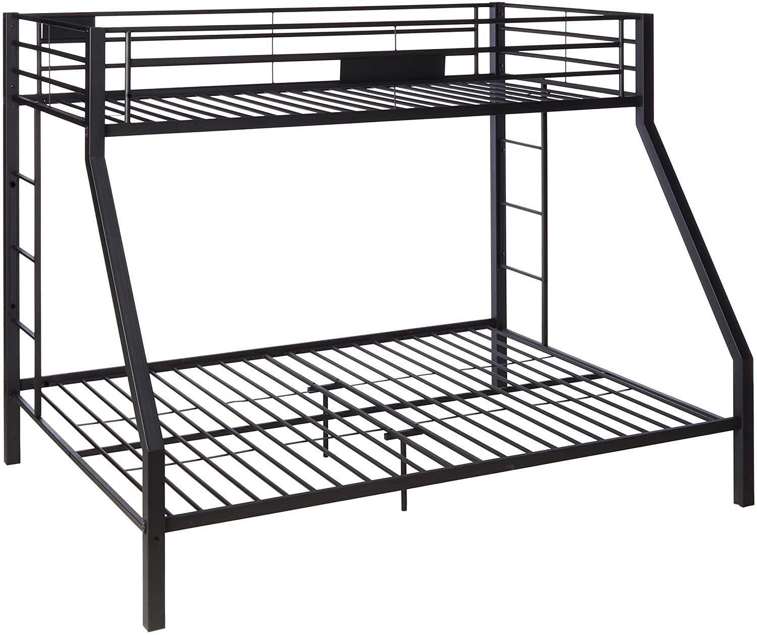 ACME Limbra Twin XL over Queen Metal Bunk Bed - Sandy Black