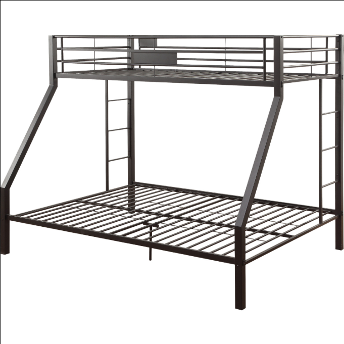 ACME Limbra Twin XL over Queen Metal Bunk Bed - Sandy Black