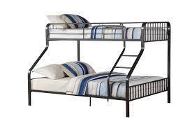 ACME Caius Twin XL over Queen Metal Bunk Bed - Gunmetal