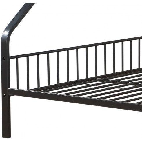 ACME Caius Twin XL over Queen Metal Bunk Bed - Gunmetal