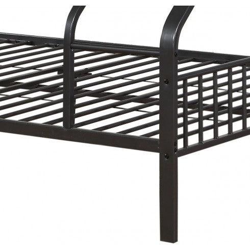 ACME Caius Twin XL over Queen Metal Bunk Bed - Gunmetal