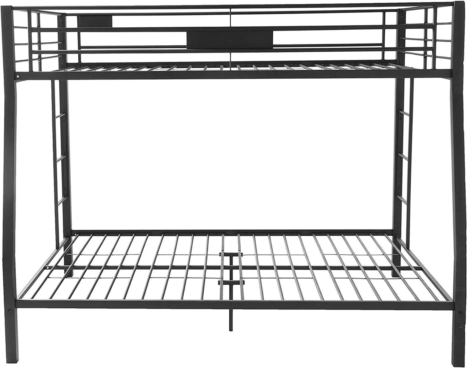 ACME Limbra Full XL over Queen Metal Bunk Bed - Sandy Black