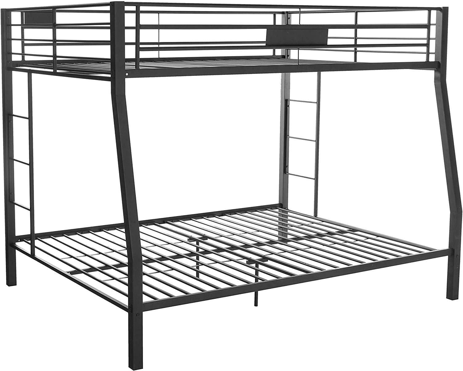 ACME Limbra Full XL over Queen Metal Bunk Bed - Sandy Black