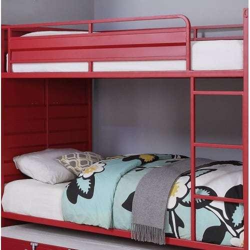 ACME CarFull over Full Bunk Bed - Red image