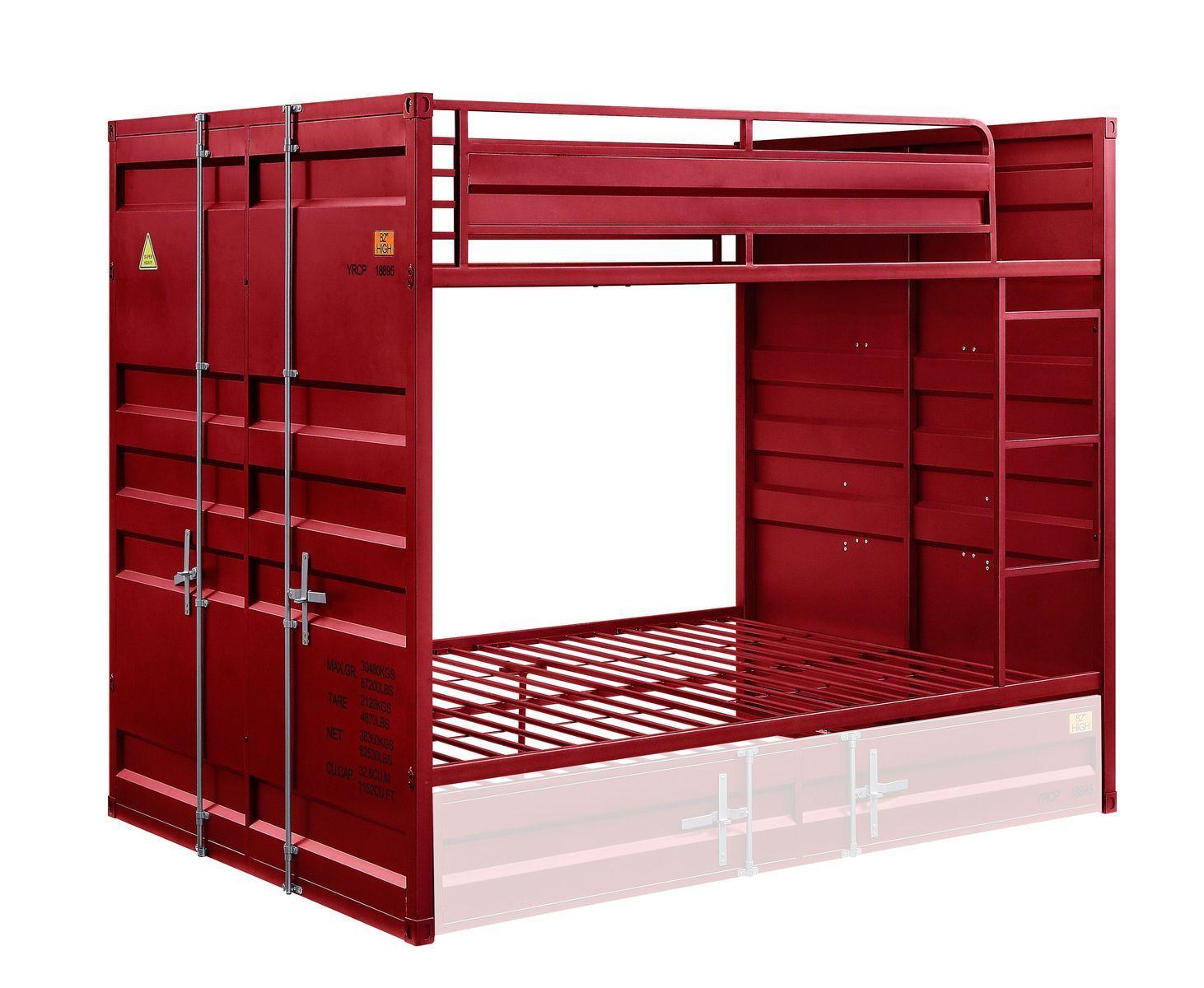 ACME CarFull over Full Bunk Bed - Red