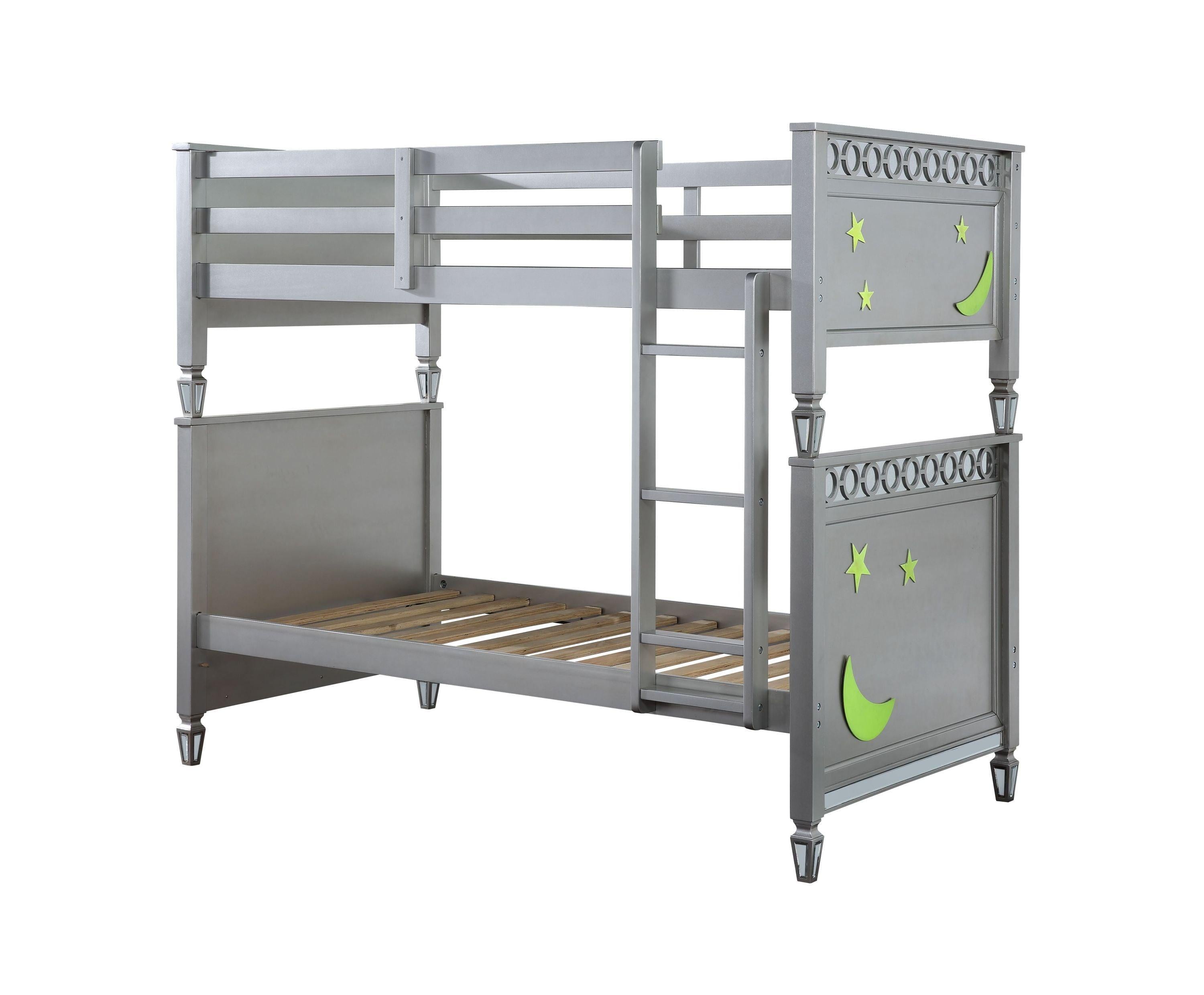 ACME Powell Twin over Twin Bunk Bed - Silver image