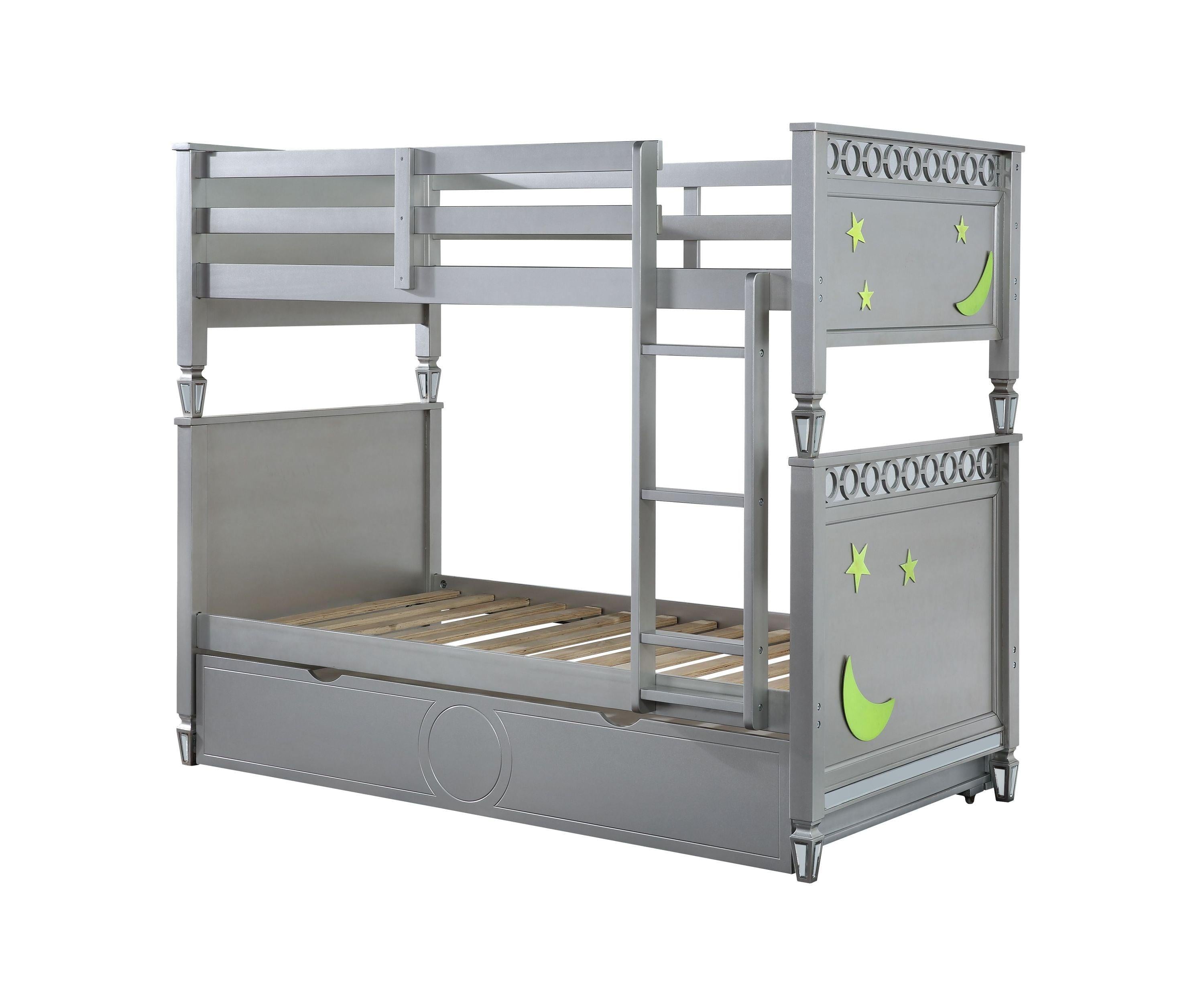 ACME Powell Twin over Twin Bunk Bed - Silver