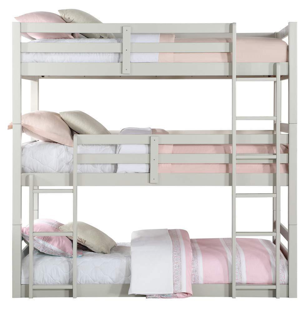 ACME Ronnie Triple Twin Bunk Bed - Light Gray image