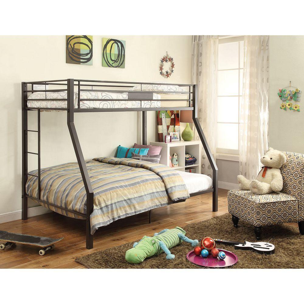 ACME Limbra Twin over Full Metal Bunk Bed - Sandy Brown image