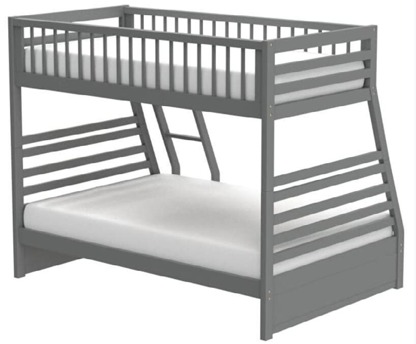 ACME Jason Twin over Full Bunk Bed with Drawers - Gray