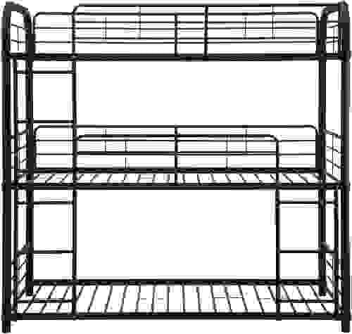 ACME Cairo Triple Twin Metal Bunk Bed - Sandy Black