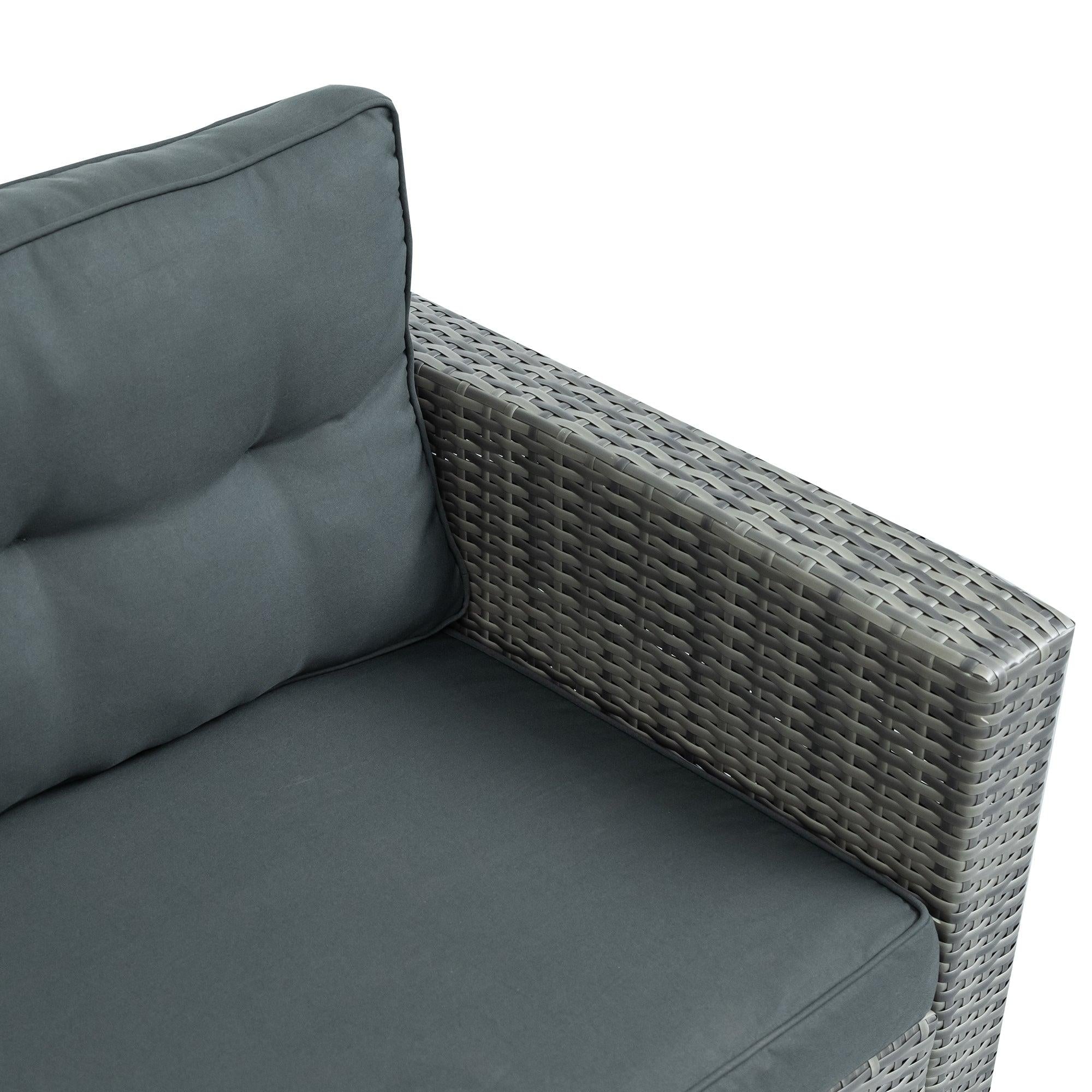 Outdoor Furniture Sofa Set with LargeStorage Box