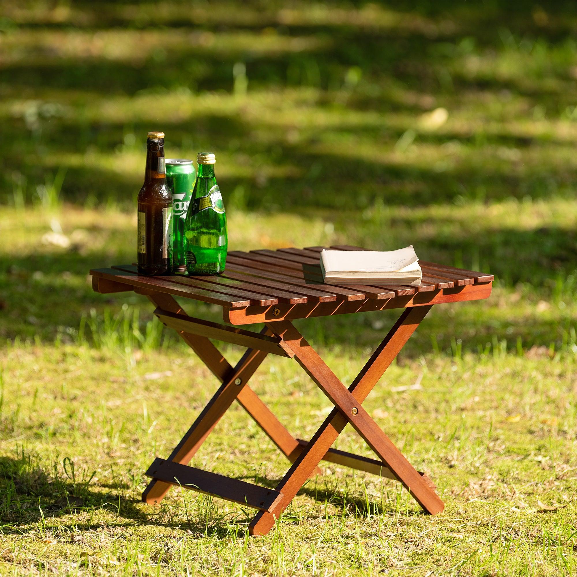 Folding Wooden Table with 50 LBS Weight Capacity image