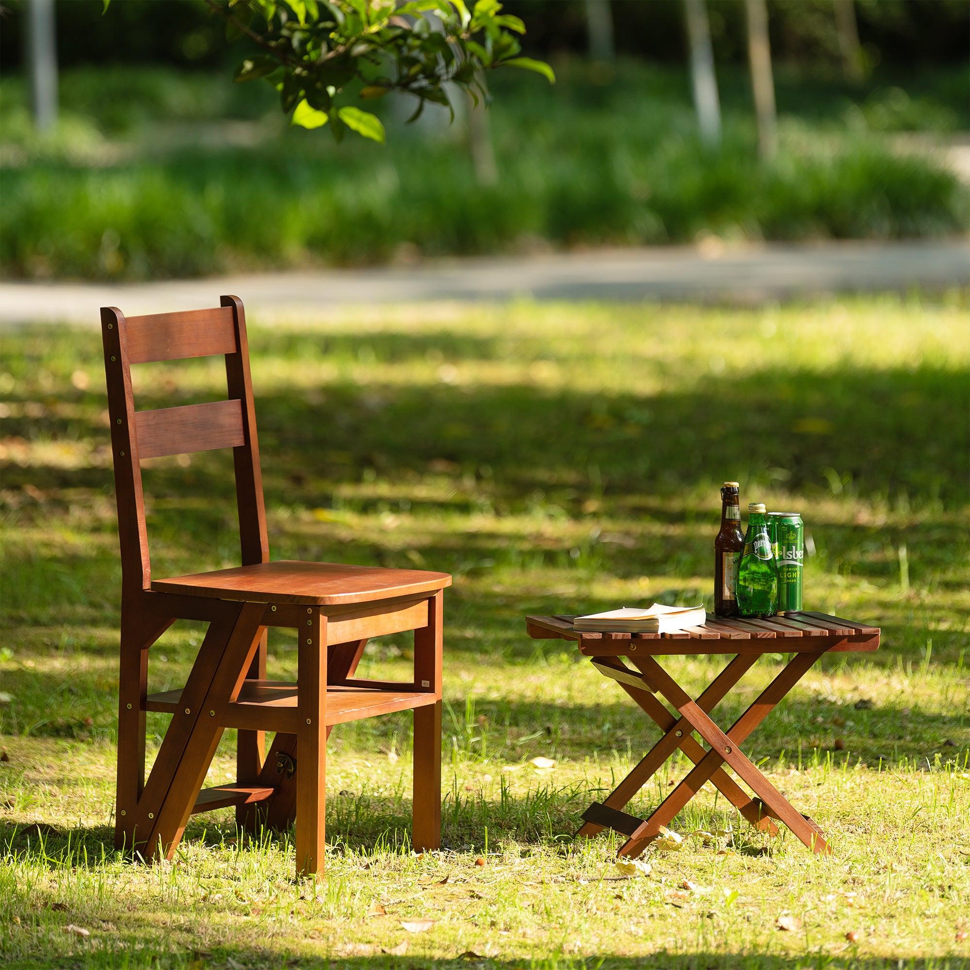 Folding Wooden Table with 50 LBS Weight Capacity