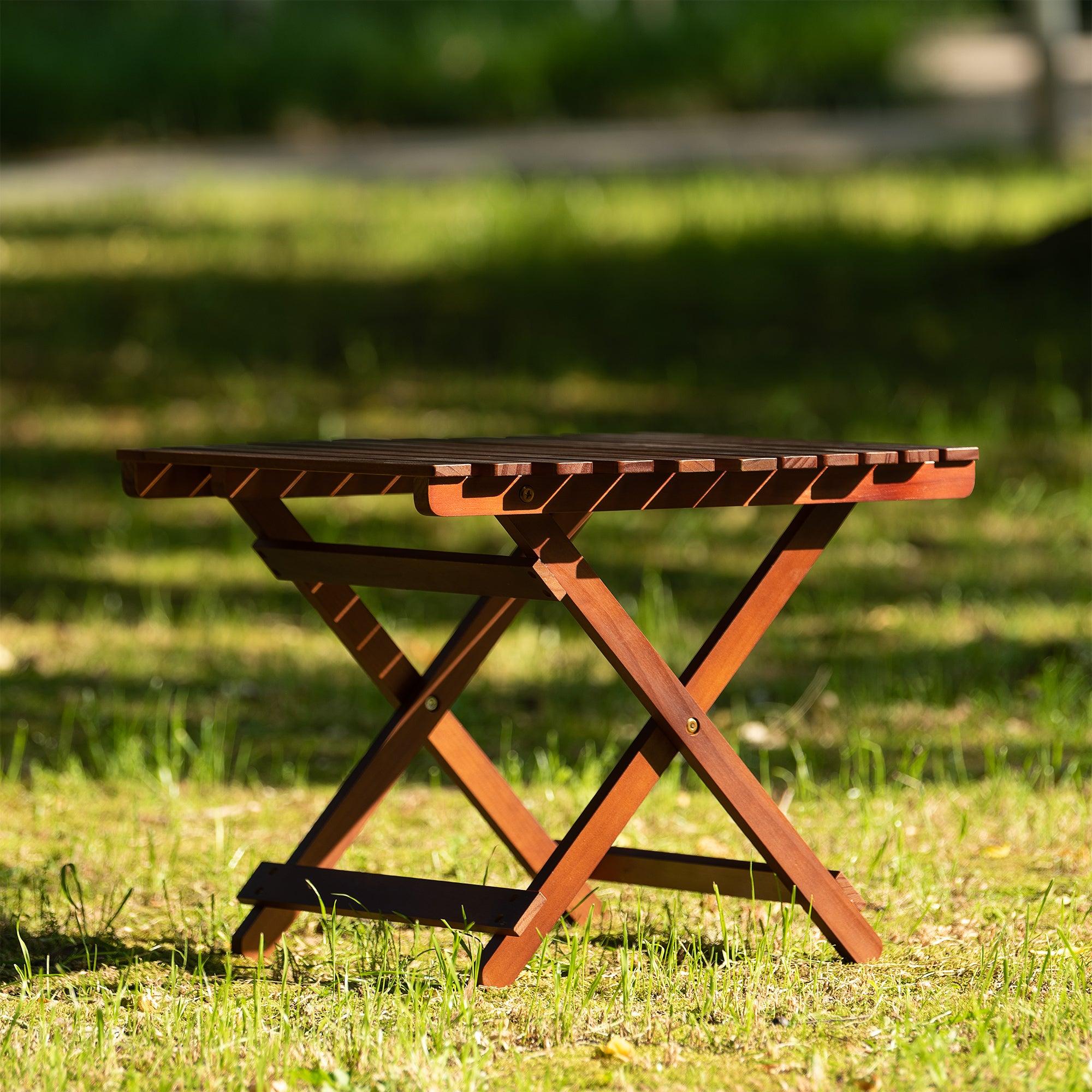 Folding Wooden Table with 50 LBS Weight Capacity