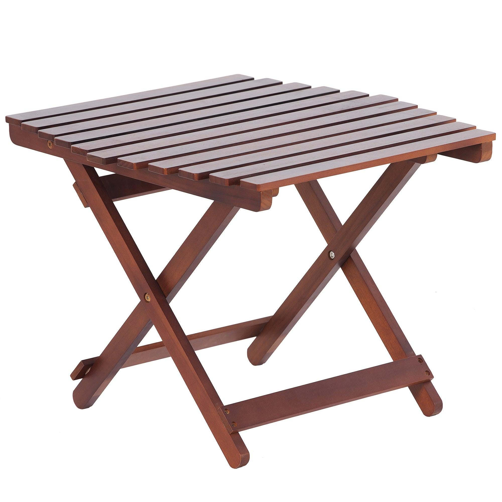 Folding Wooden Table with 50 LBS Weight Capacity