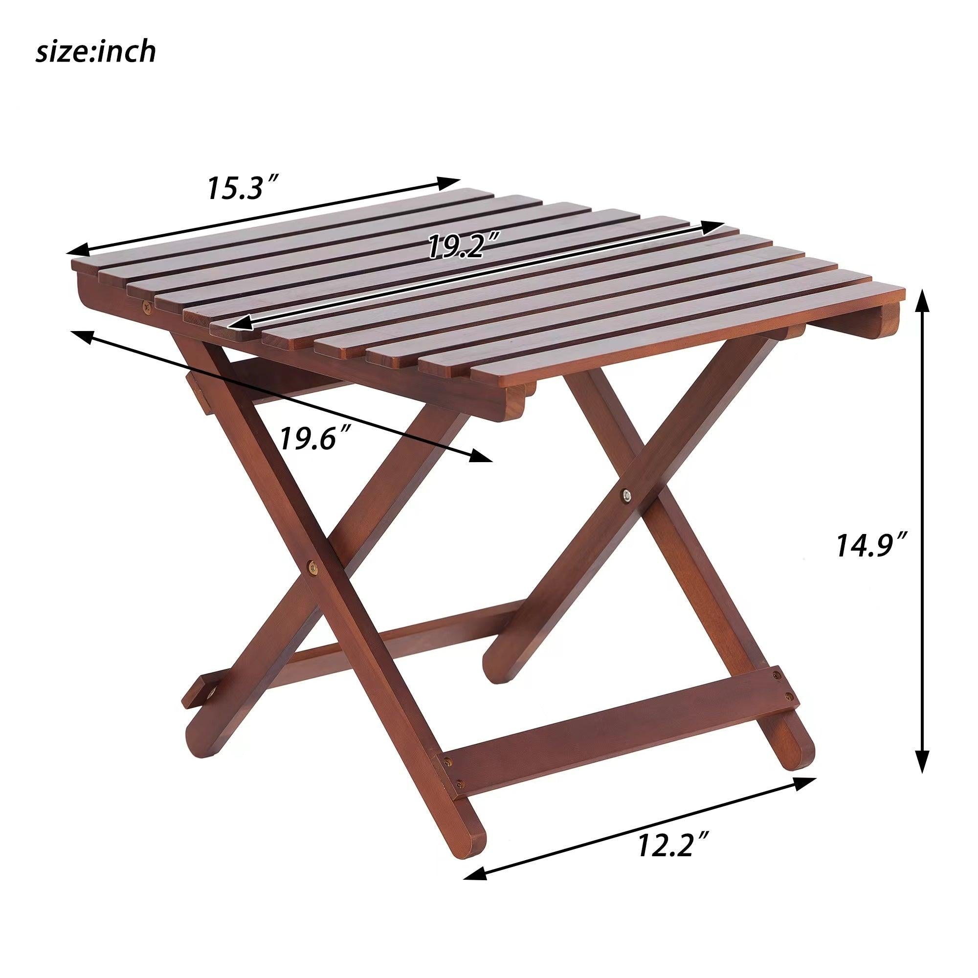 Folding Wooden Table with 50 LBS Weight Capacity