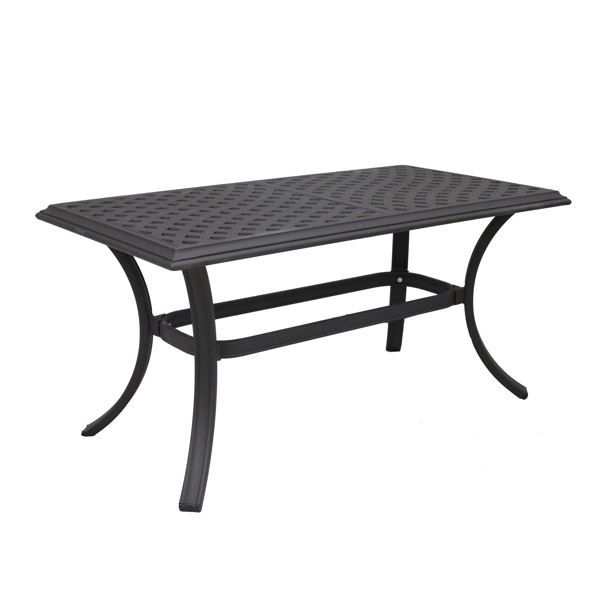 Aluminum Coffee Table - Espresso Brown image