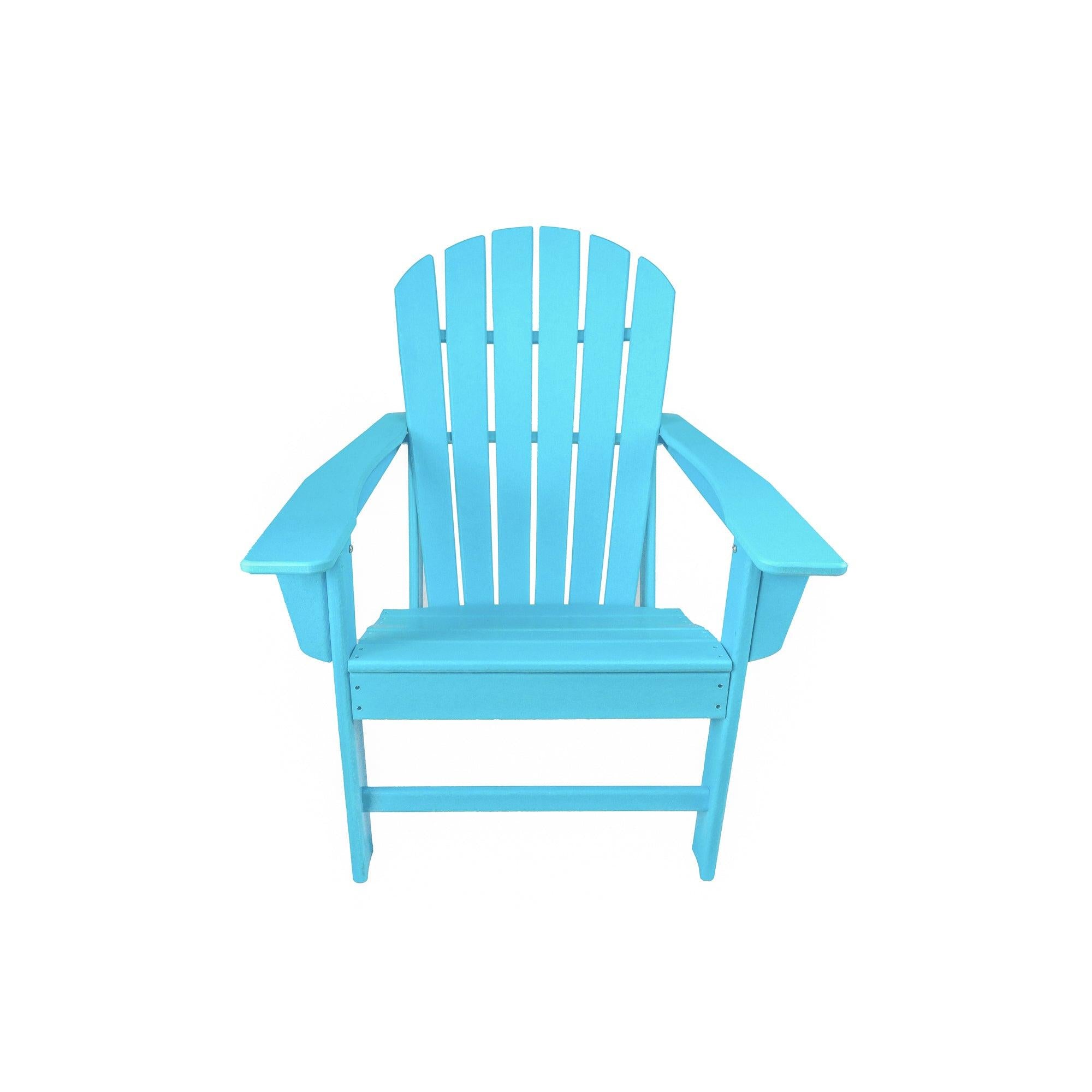 HDPE Resin Wood Adirondack Chair - Blue image