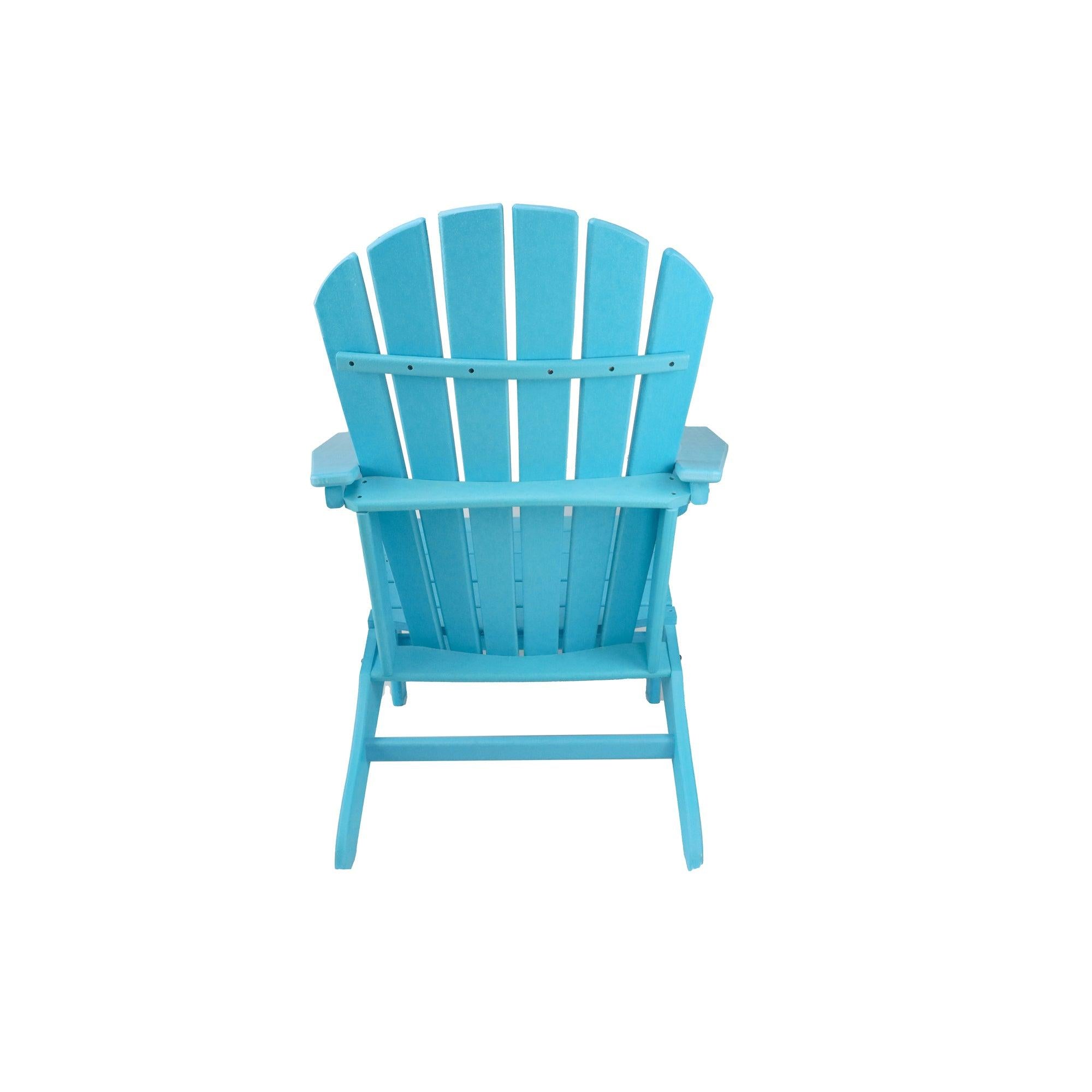 HDPE Resin Wood Adirondack Chair - Blue