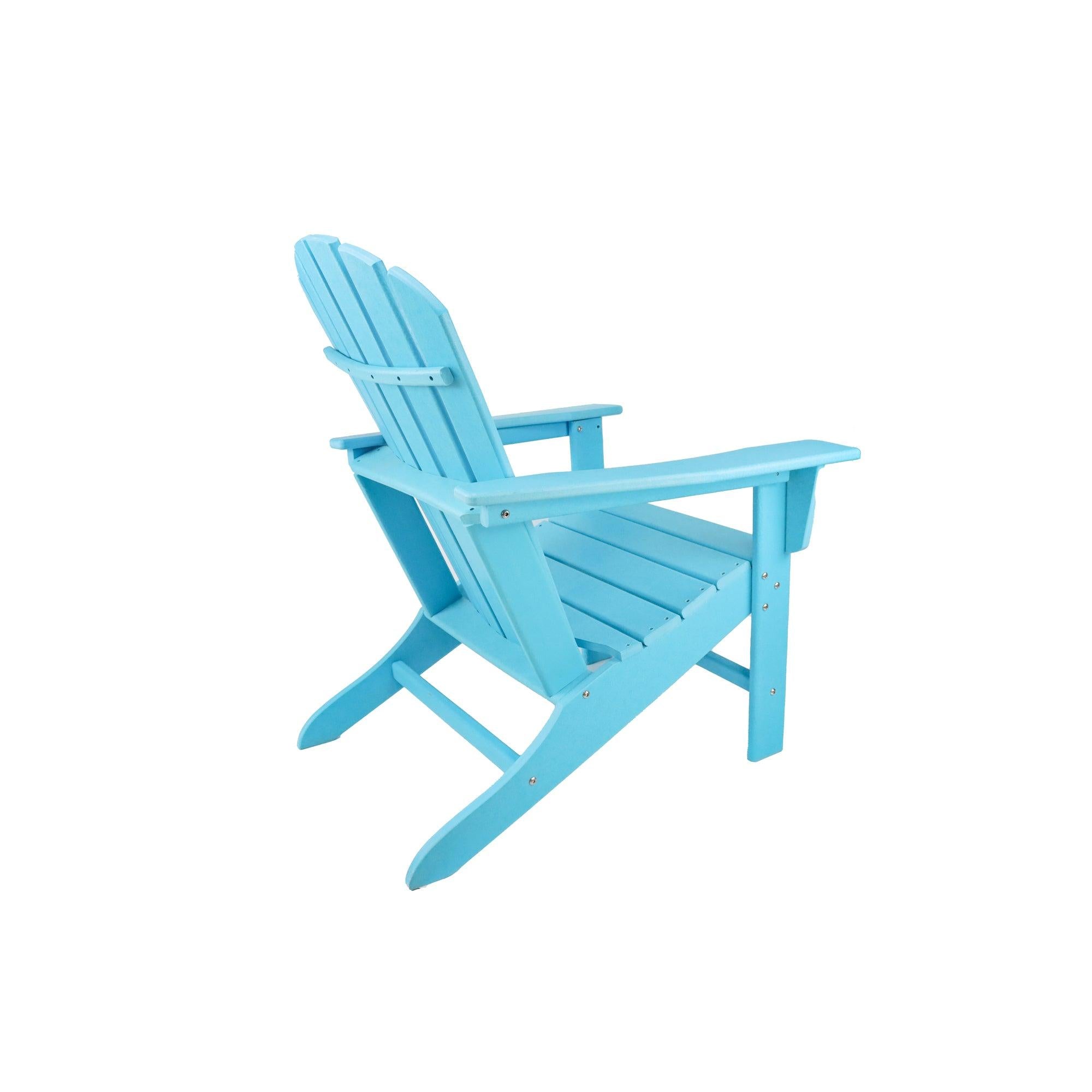 HDPE Resin Wood Adirondack Chair - Blue