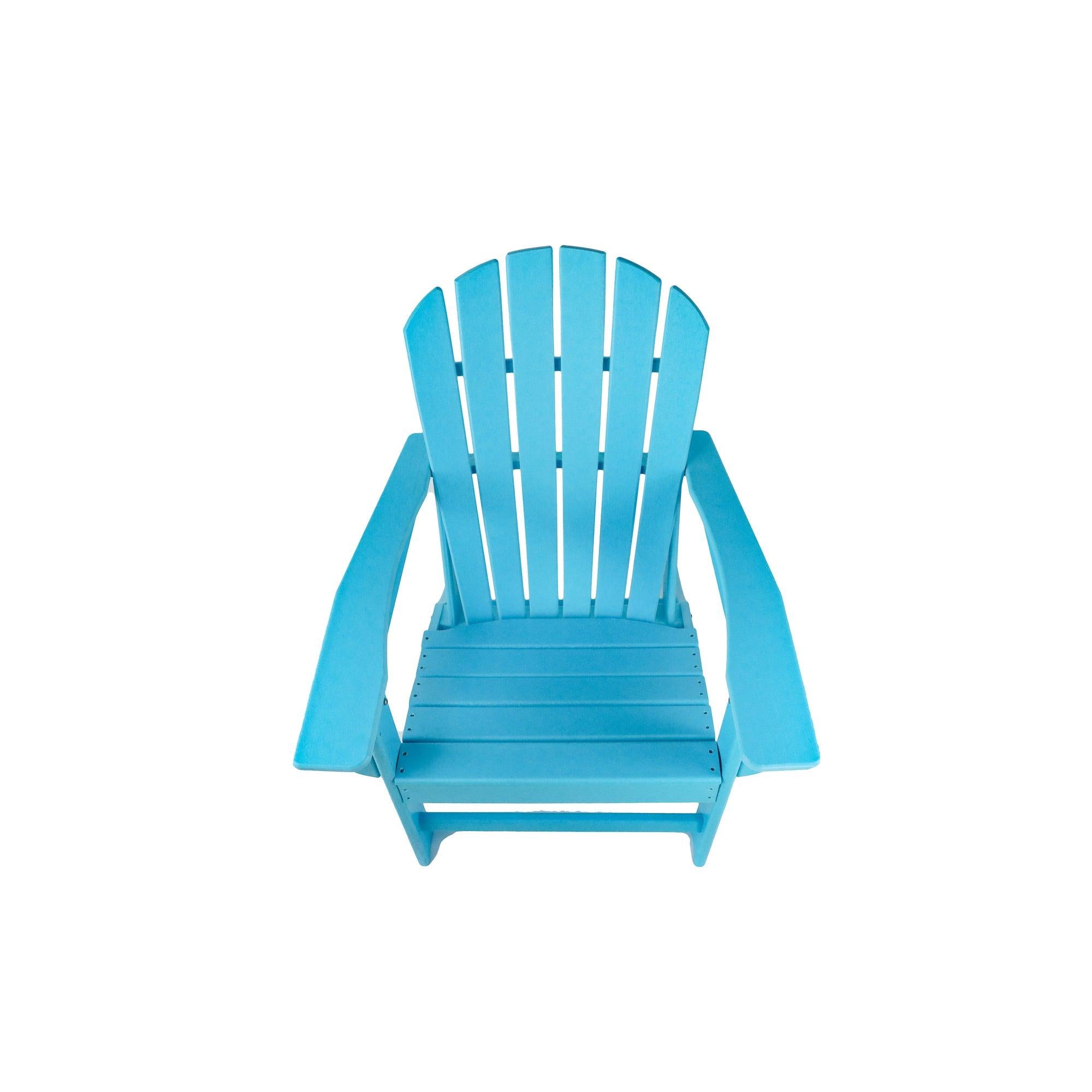 HDPE Resin Wood Adirondack Chair - Blue