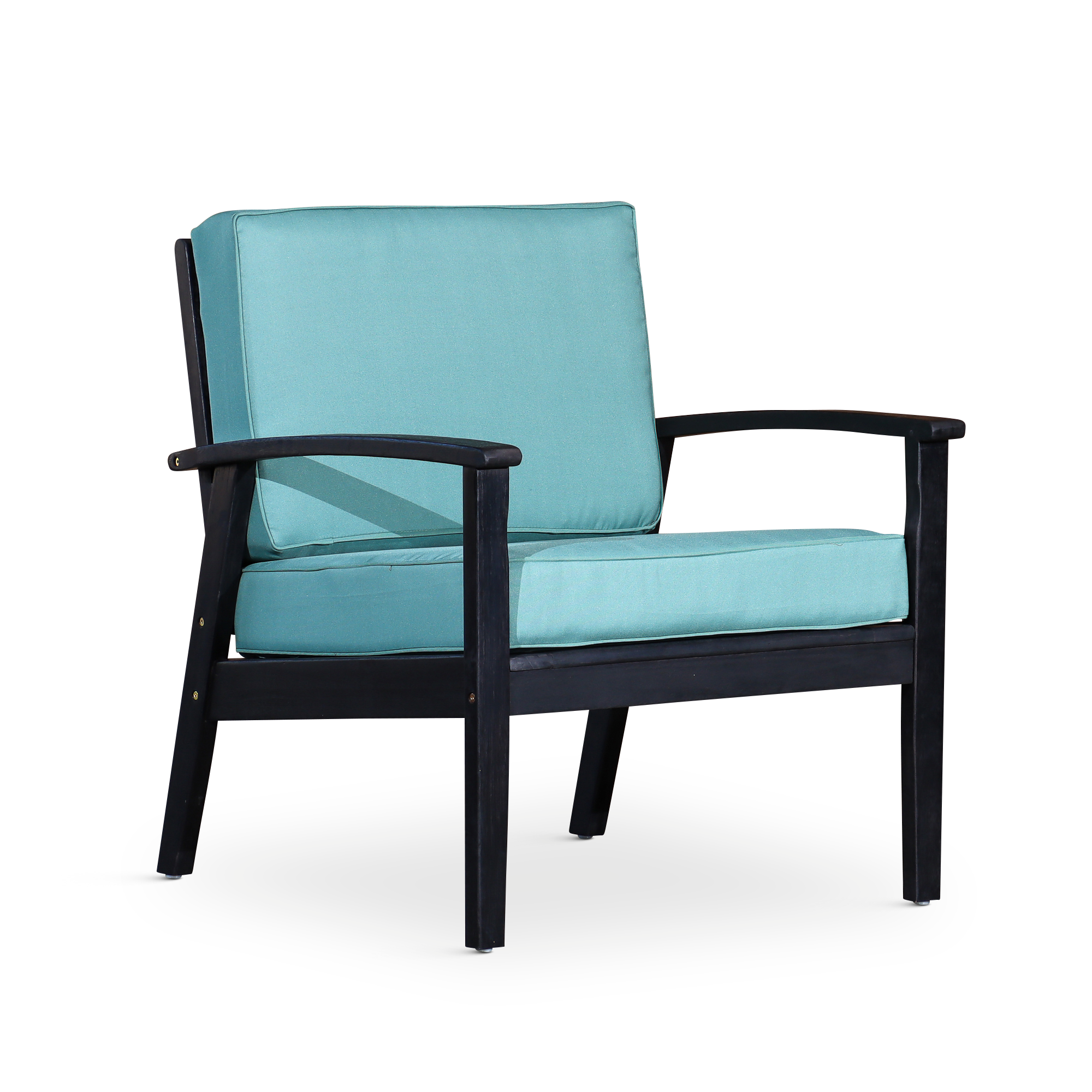 Deep Seat Eucalyptus Chair -  Espresso Finish -  Sage Cushions image