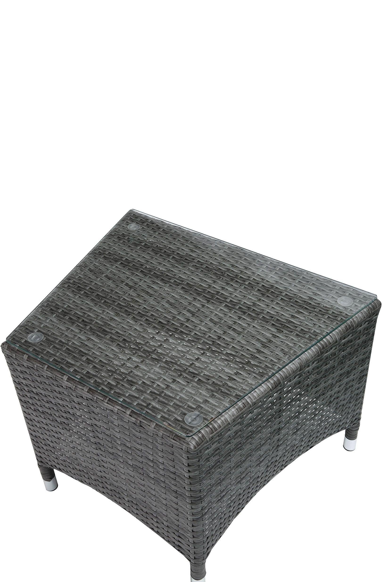 ACME Tashelle 2 PCS Patio Bistro Set in Gray Fabric and Gray Wicker